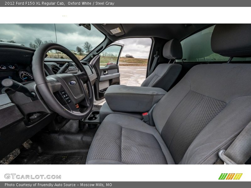 Oxford White / Steel Gray 2012 Ford F150 XL Regular Cab