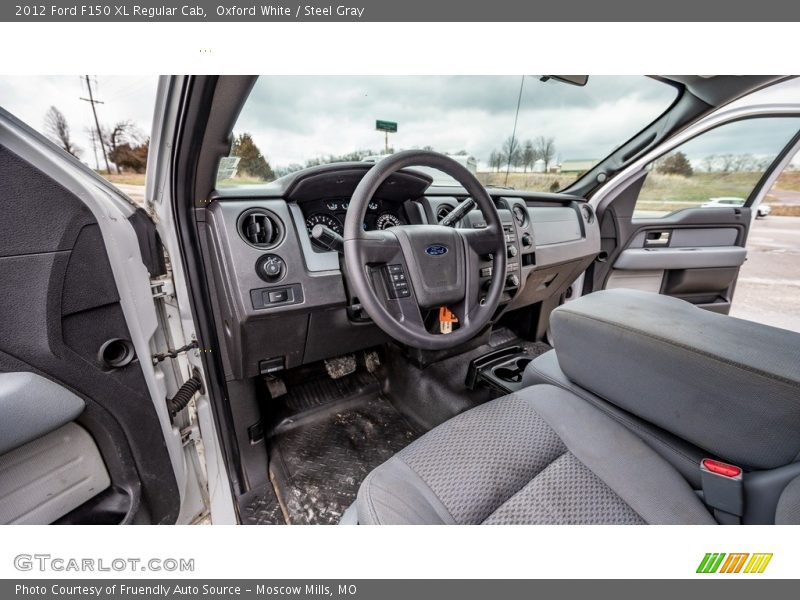 Oxford White / Steel Gray 2012 Ford F150 XL Regular Cab