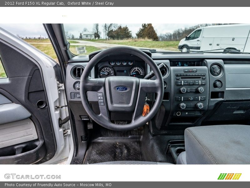 Oxford White / Steel Gray 2012 Ford F150 XL Regular Cab