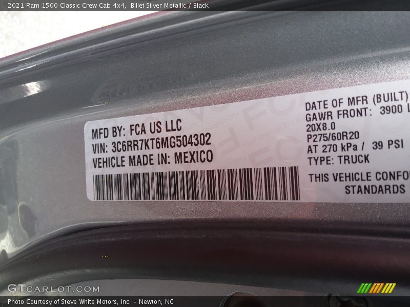 Billet Silver Metallic / Black 2021 Ram 1500 Classic Crew Cab 4x4