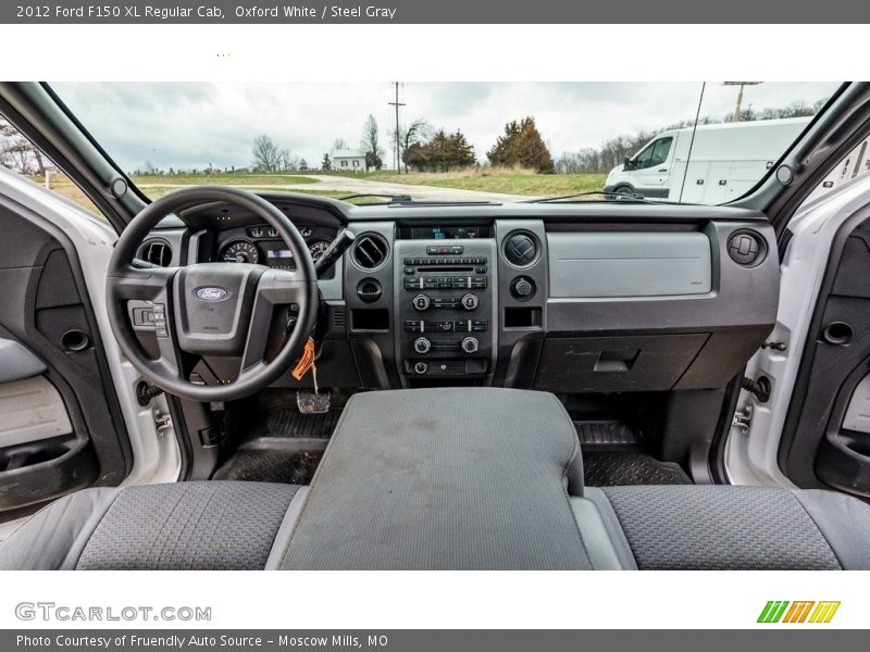 Oxford White / Steel Gray 2012 Ford F150 XL Regular Cab