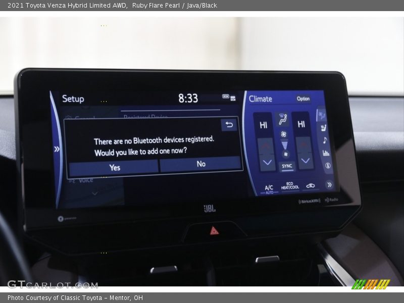 Ruby Flare Pearl / Java/Black 2021 Toyota Venza Hybrid Limited AWD
