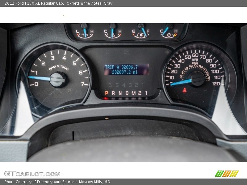 Oxford White / Steel Gray 2012 Ford F150 XL Regular Cab
