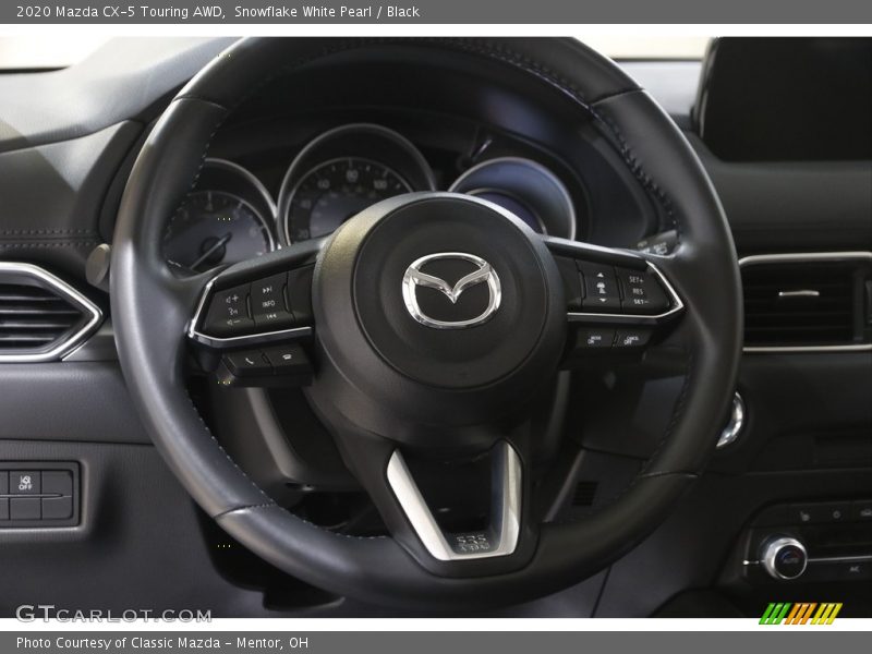 Snowflake White Pearl / Black 2020 Mazda CX-5 Touring AWD