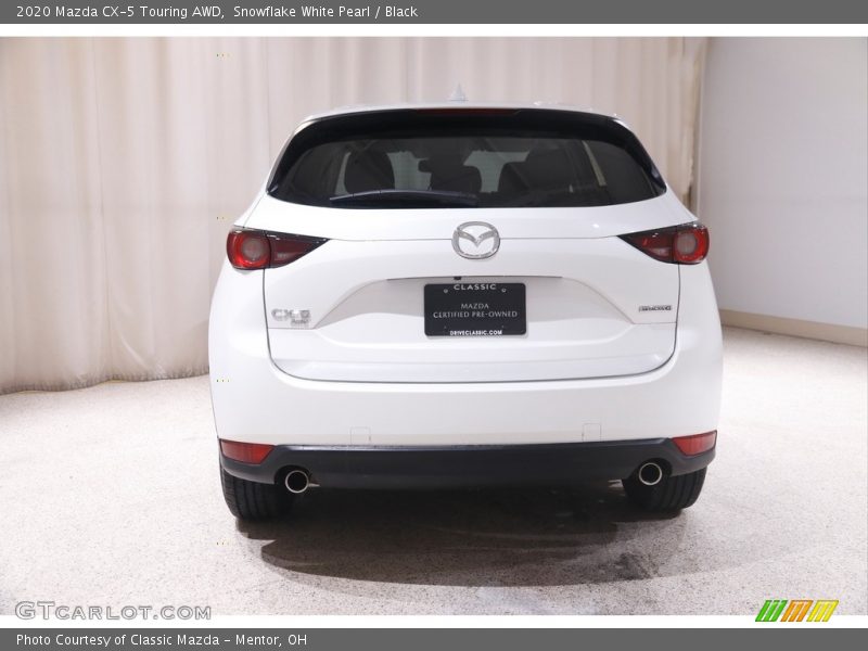 Snowflake White Pearl / Black 2020 Mazda CX-5 Touring AWD