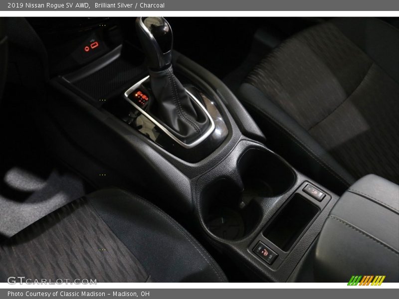 Brilliant Silver / Charcoal 2019 Nissan Rogue SV AWD