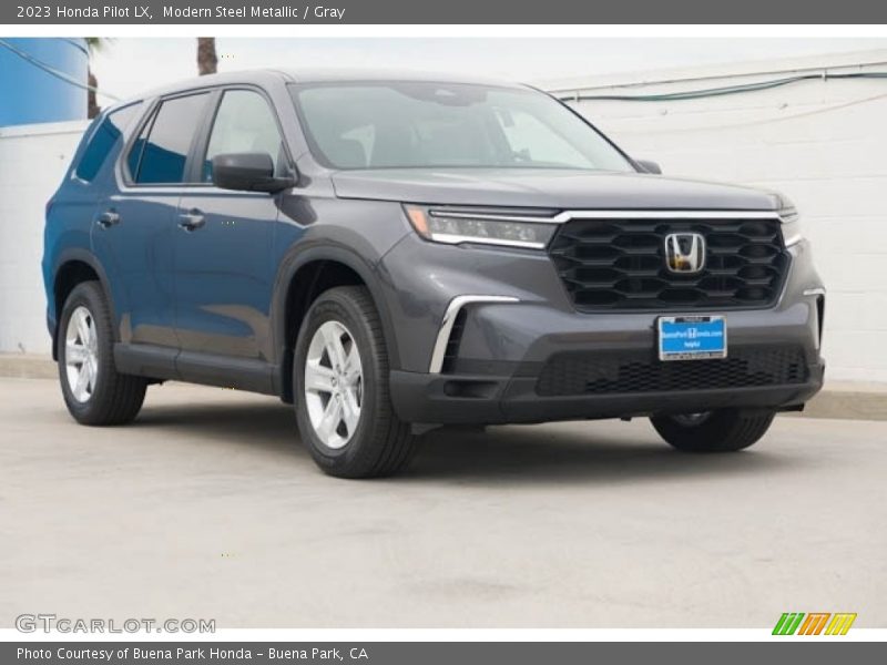 Modern Steel Metallic / Gray 2023 Honda Pilot LX