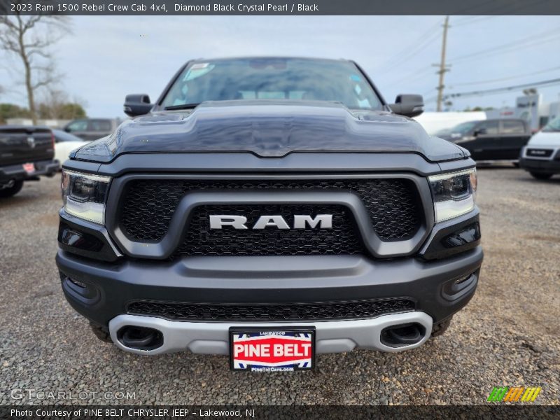 Diamond Black Crystal Pearl / Black 2023 Ram 1500 Rebel Crew Cab 4x4