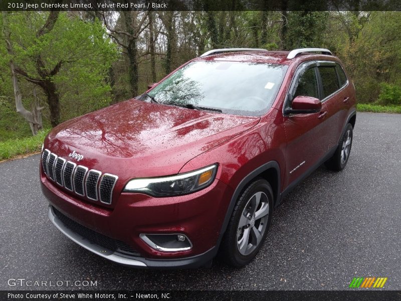 Velvet Red Pearl / Black 2019 Jeep Cherokee Limited