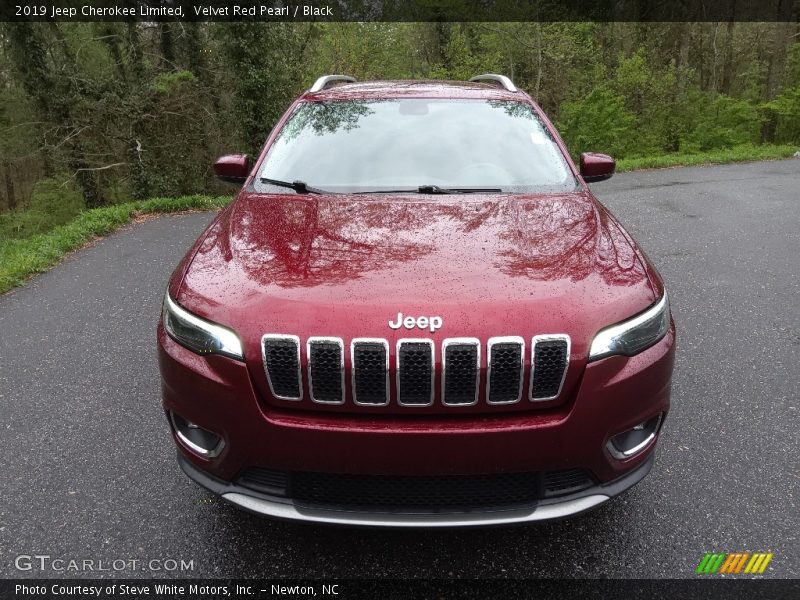 Velvet Red Pearl / Black 2019 Jeep Cherokee Limited