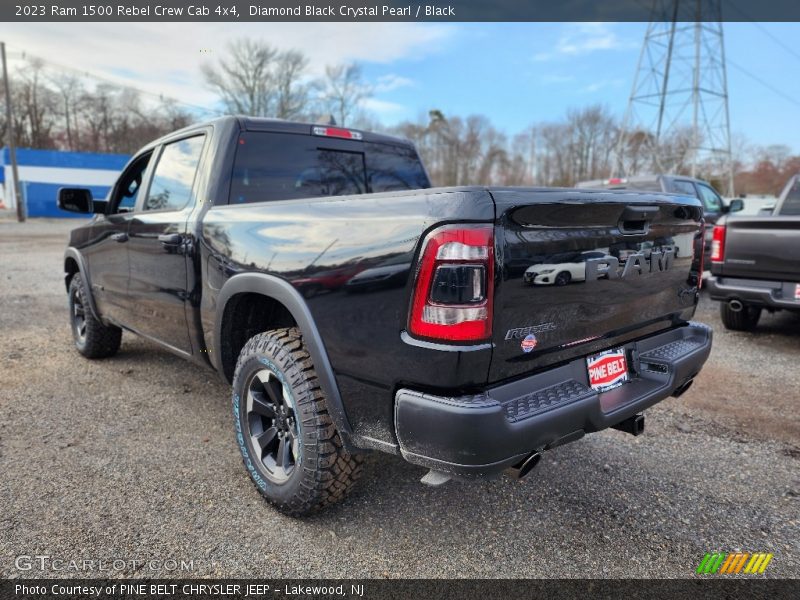 Diamond Black Crystal Pearl / Black 2023 Ram 1500 Rebel Crew Cab 4x4