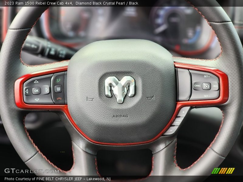 Diamond Black Crystal Pearl / Black 2023 Ram 1500 Rebel Crew Cab 4x4