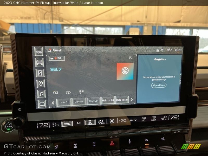 Controls of 2023 Hummer EV Pickup