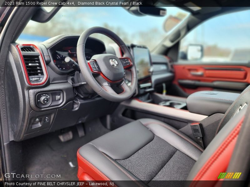 Diamond Black Crystal Pearl / Black 2023 Ram 1500 Rebel Crew Cab 4x4