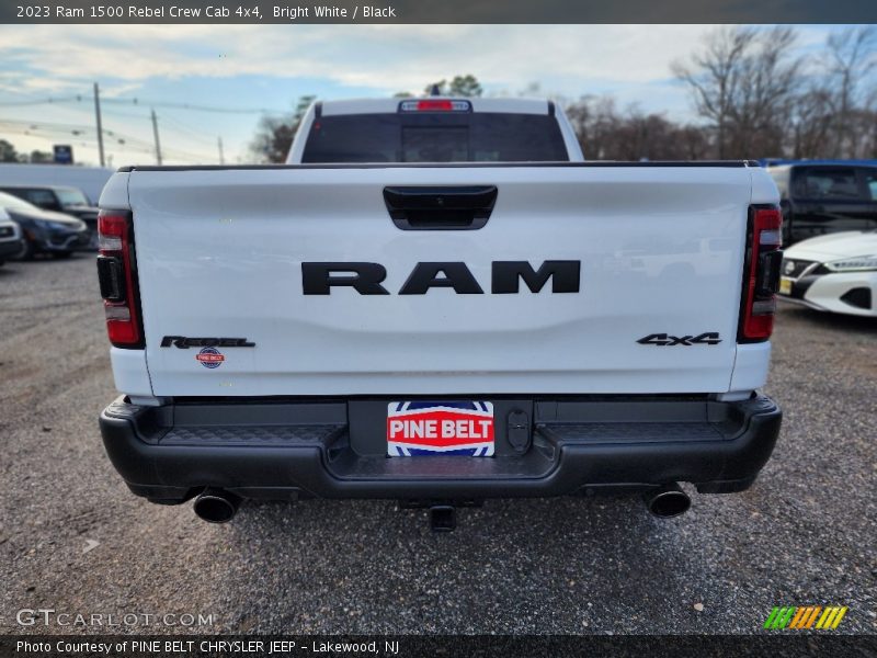 Bright White / Black 2023 Ram 1500 Rebel Crew Cab 4x4