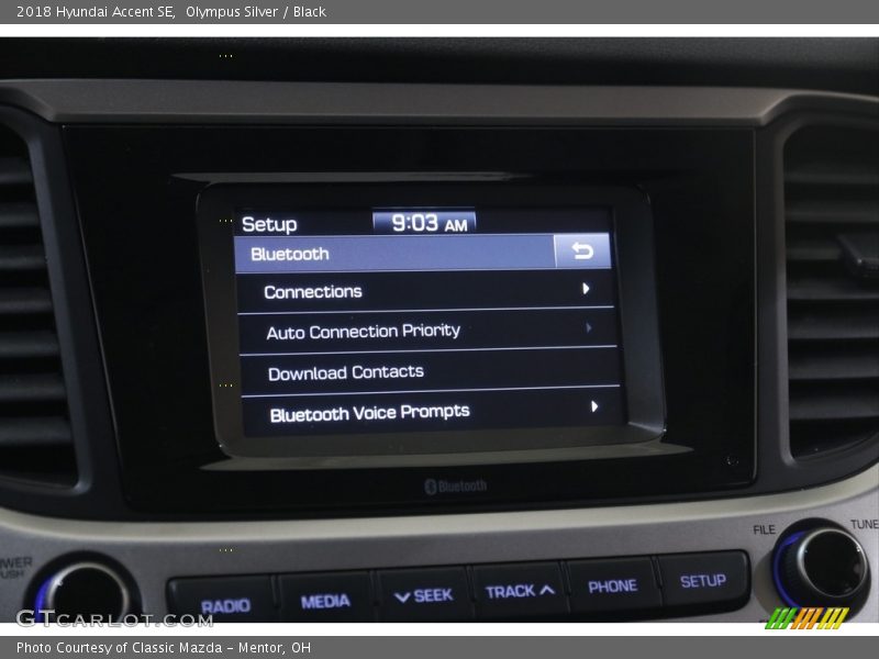 Olympus Silver / Black 2018 Hyundai Accent SE