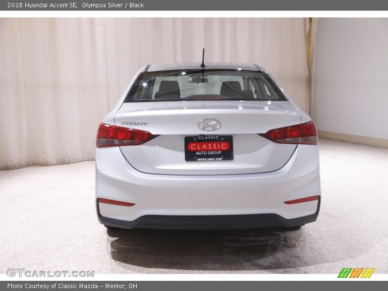 Olympus Silver / Black 2018 Hyundai Accent SE