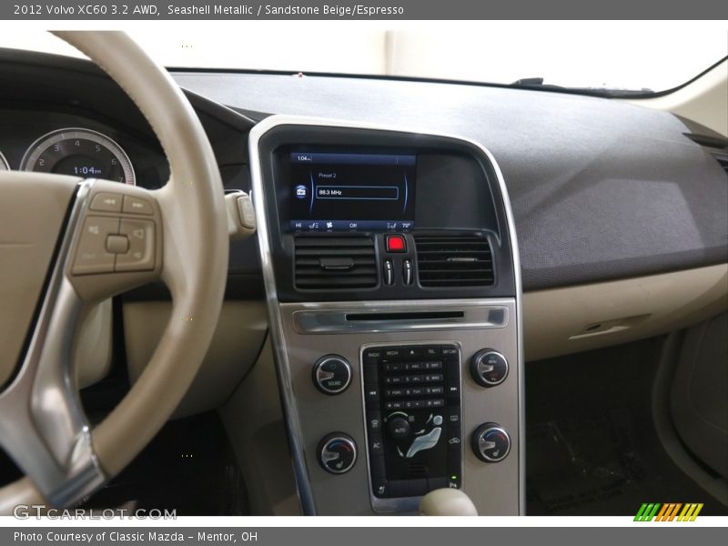 Seashell Metallic / Sandstone Beige/Espresso 2012 Volvo XC60 3.2 AWD