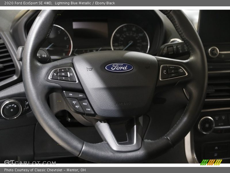 Lightning Blue Metallic / Ebony Black 2020 Ford EcoSport SE 4WD