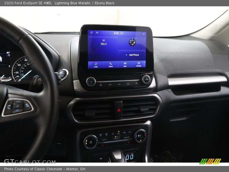 Lightning Blue Metallic / Ebony Black 2020 Ford EcoSport SE 4WD
