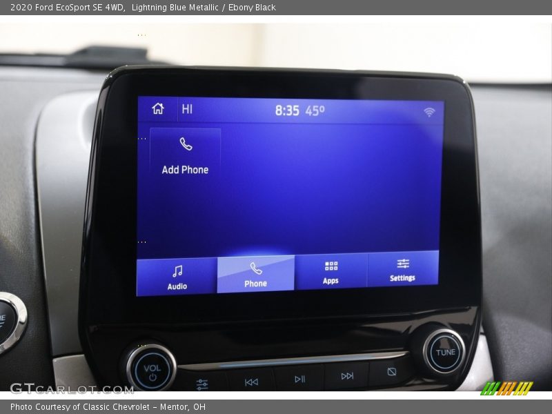 Lightning Blue Metallic / Ebony Black 2020 Ford EcoSport SE 4WD