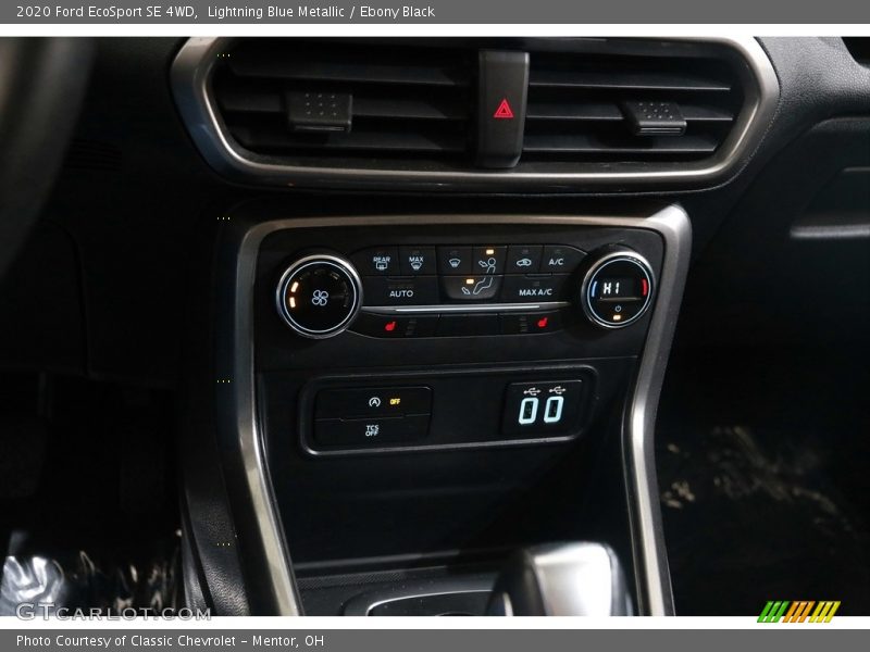 Lightning Blue Metallic / Ebony Black 2020 Ford EcoSport SE 4WD