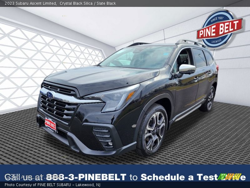 Crystal Black Silica / Slate Black 2023 Subaru Ascent Limited
