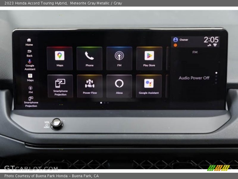 Meteorite Gray Metallic / Gray 2023 Honda Accord Touring Hybrid