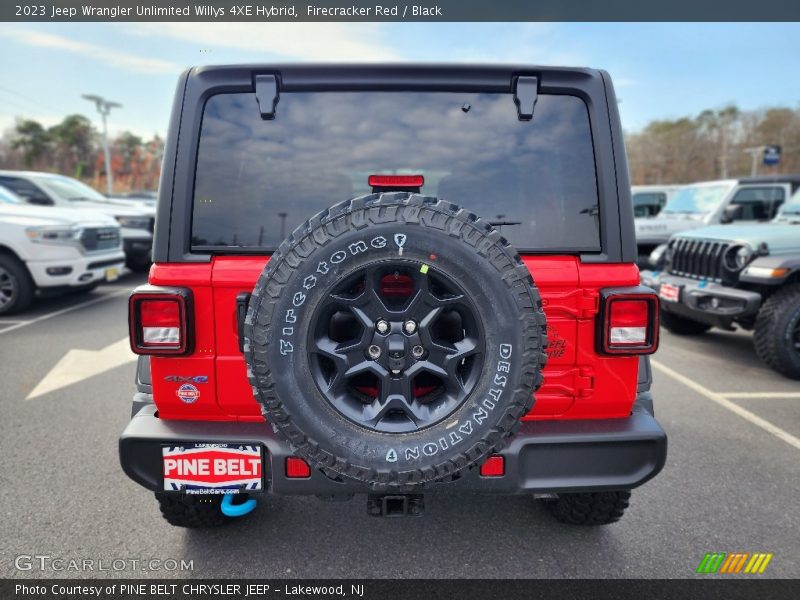 Firecracker Red / Black 2023 Jeep Wrangler Unlimited Willys 4XE Hybrid