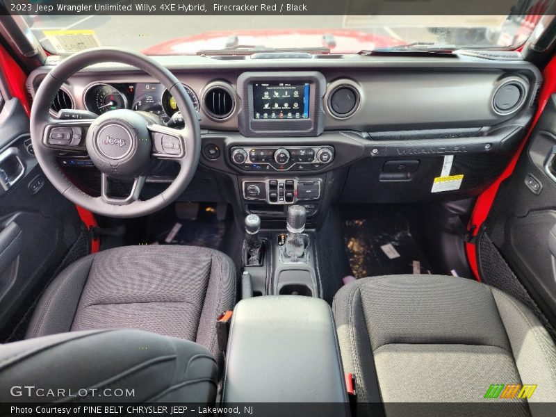 Firecracker Red / Black 2023 Jeep Wrangler Unlimited Willys 4XE Hybrid