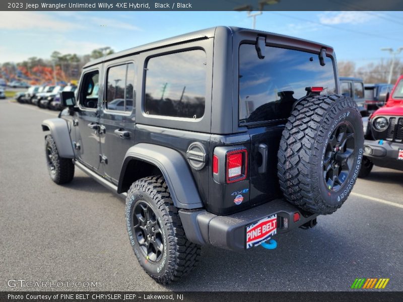 Black / Black 2023 Jeep Wrangler Unlimited Willys 4XE Hybrid