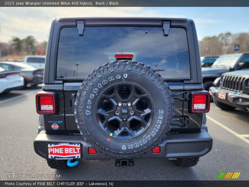 Black / Black 2023 Jeep Wrangler Unlimited Willys 4XE Hybrid