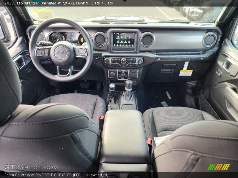 Black / Black 2023 Jeep Wrangler Unlimited Willys 4XE Hybrid