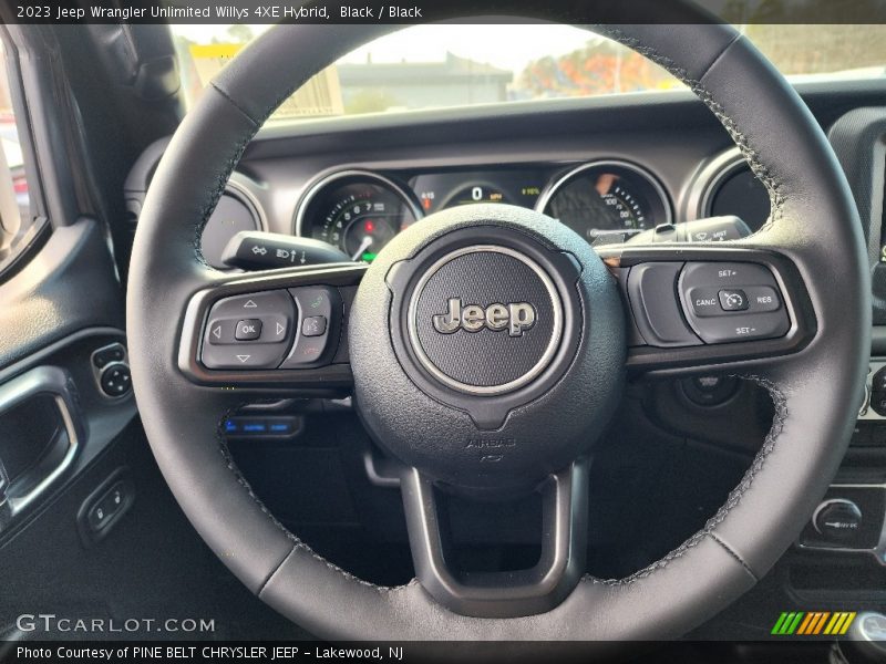 Black / Black 2023 Jeep Wrangler Unlimited Willys 4XE Hybrid