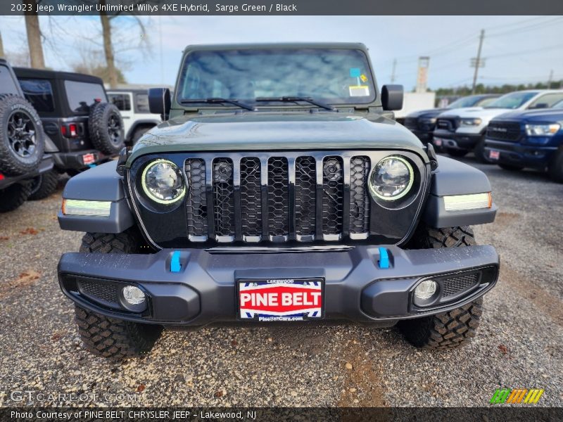 Sarge Green / Black 2023 Jeep Wrangler Unlimited Willys 4XE Hybrid
