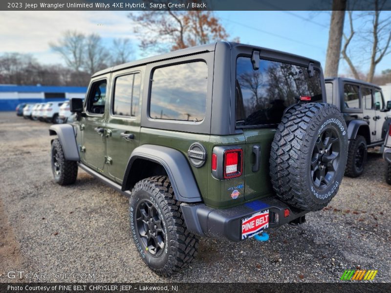 Sarge Green / Black 2023 Jeep Wrangler Unlimited Willys 4XE Hybrid