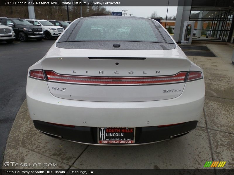 White Platinum / Ebony/Terracotta 2020 Lincoln MKZ Reserve AWD