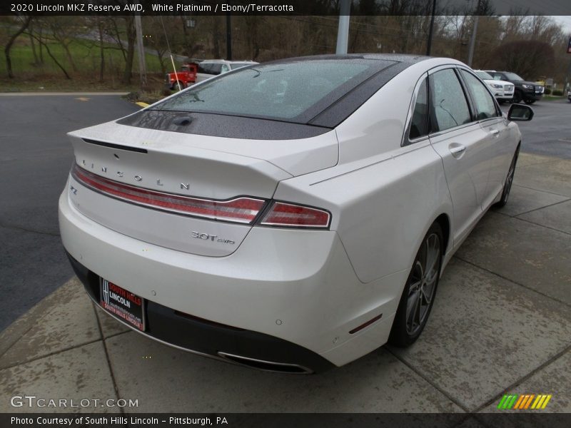 White Platinum / Ebony/Terracotta 2020 Lincoln MKZ Reserve AWD