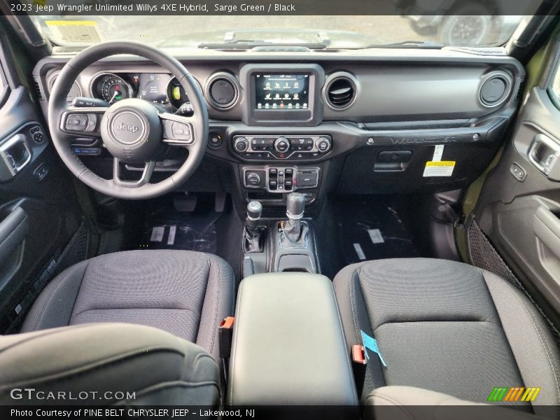 Dashboard of 2023 Wrangler Unlimited Willys 4XE Hybrid