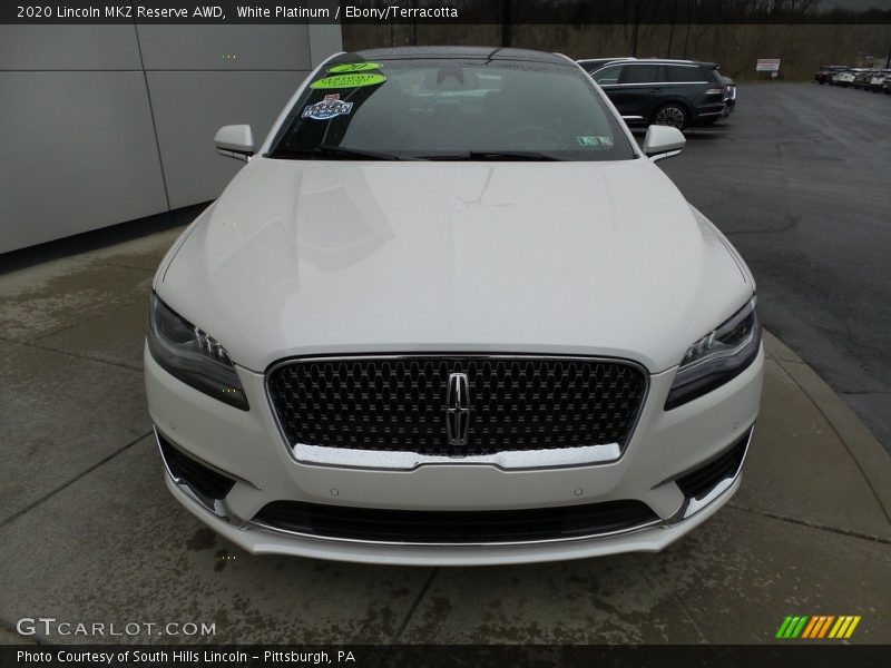 White Platinum / Ebony/Terracotta 2020 Lincoln MKZ Reserve AWD