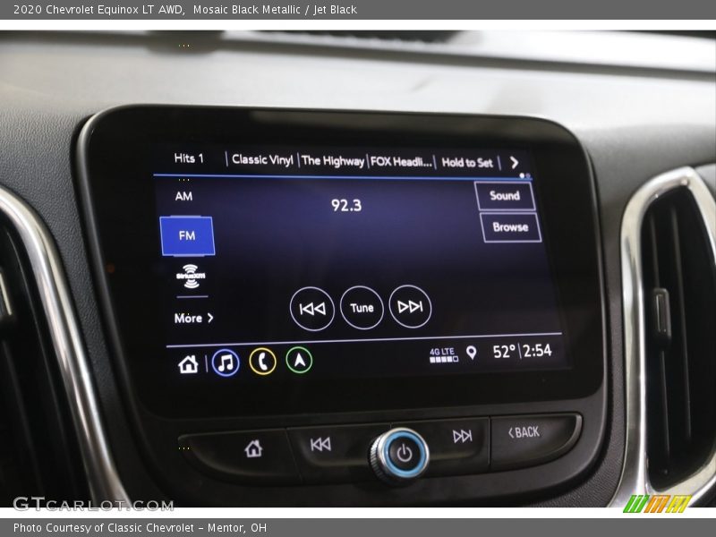 Mosaic Black Metallic / Jet Black 2020 Chevrolet Equinox LT AWD