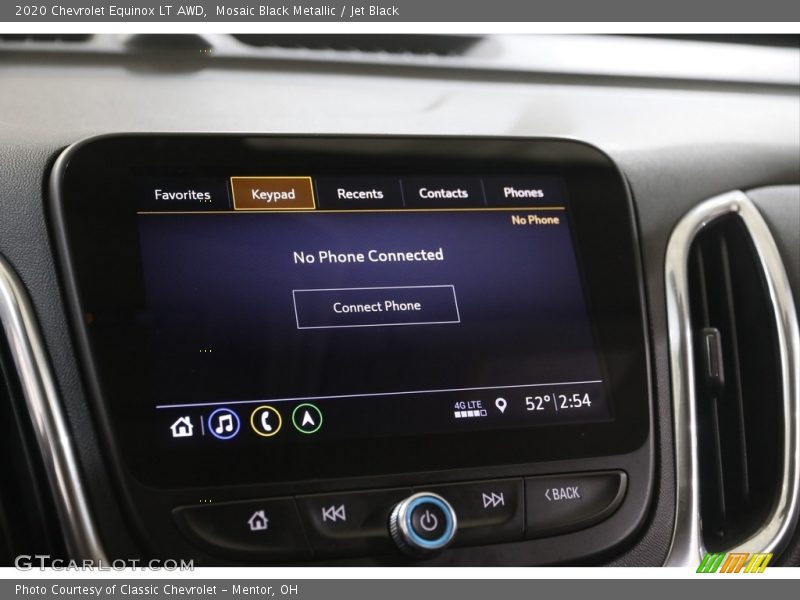 Mosaic Black Metallic / Jet Black 2020 Chevrolet Equinox LT AWD
