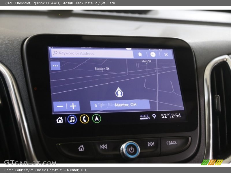 Mosaic Black Metallic / Jet Black 2020 Chevrolet Equinox LT AWD