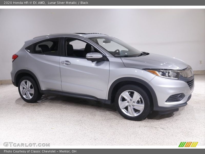 Lunar Silver Metallic / Black 2020 Honda HR-V EX AWD