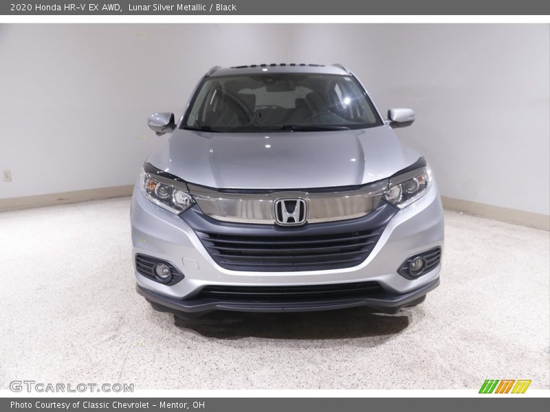 Lunar Silver Metallic / Black 2020 Honda HR-V EX AWD