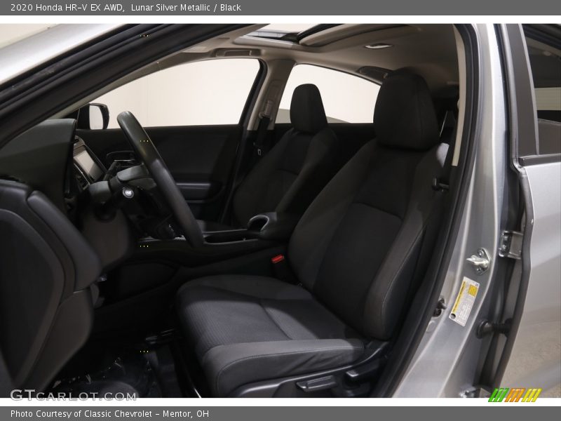 Lunar Silver Metallic / Black 2020 Honda HR-V EX AWD