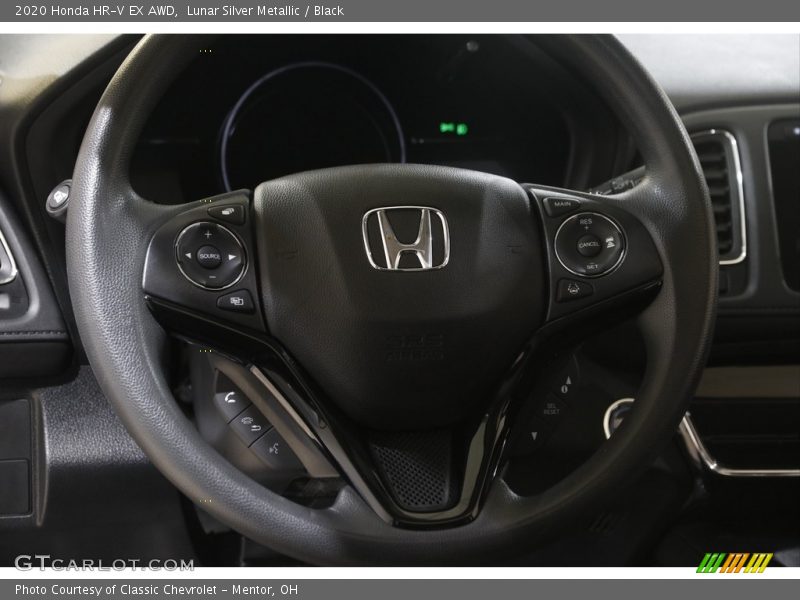 Lunar Silver Metallic / Black 2020 Honda HR-V EX AWD