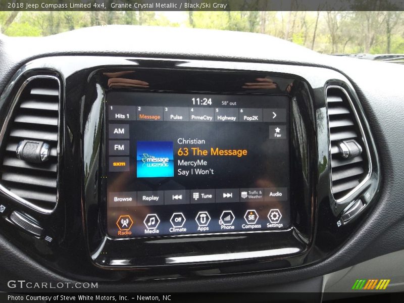 Granite Crystal Metallic / Black/Ski Gray 2018 Jeep Compass Limited 4x4