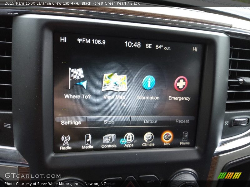 Controls of 2015 1500 Laramie Crew Cab 4x4