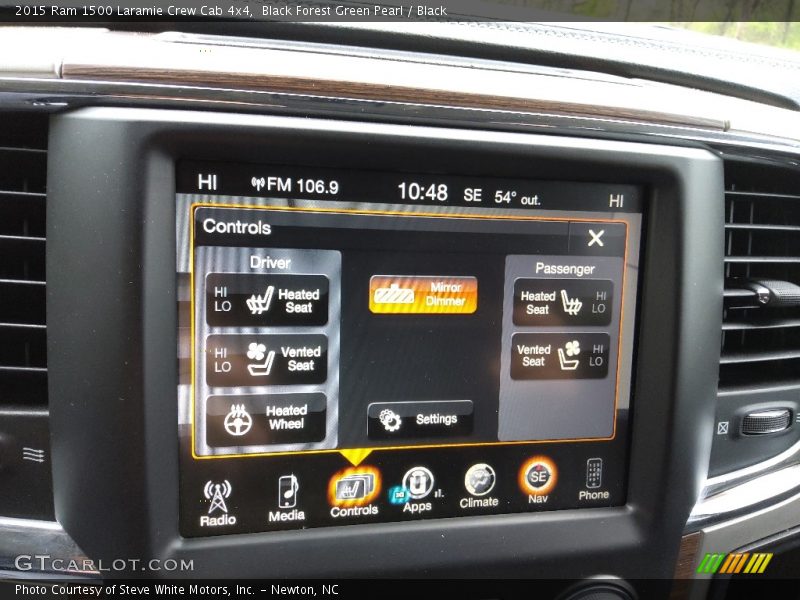 Controls of 2015 1500 Laramie Crew Cab 4x4